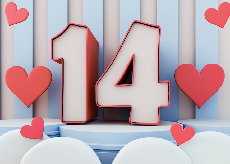 Free Photo valentine's day sales with hearts