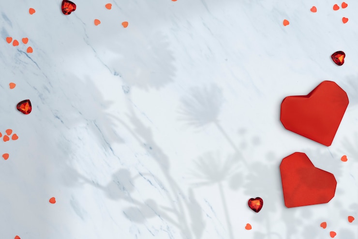Free Photo valentine&#39;s wallpaper heart frame, love and support concept