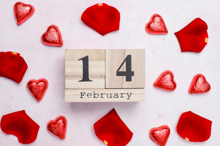Free Photo  valentines day card with roses
