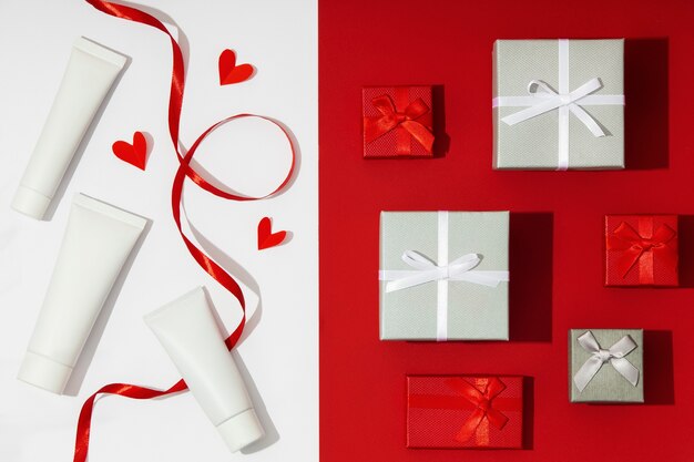 Valentines day still life design