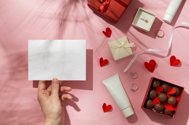 valentines day still life design