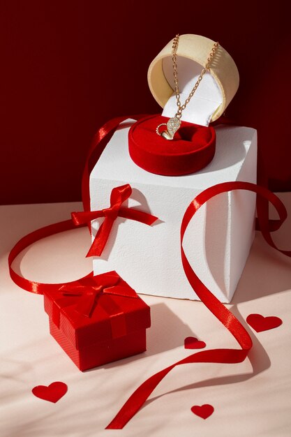 Valentines day still life design