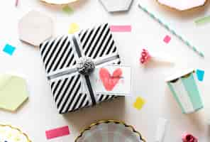 Free photo valentines gift box surprise