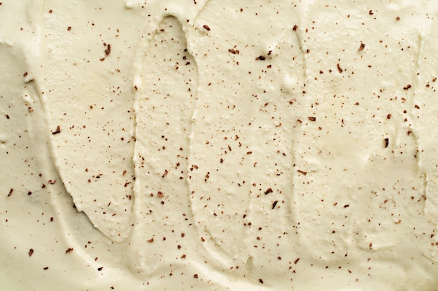 Vanilla ice cream texture