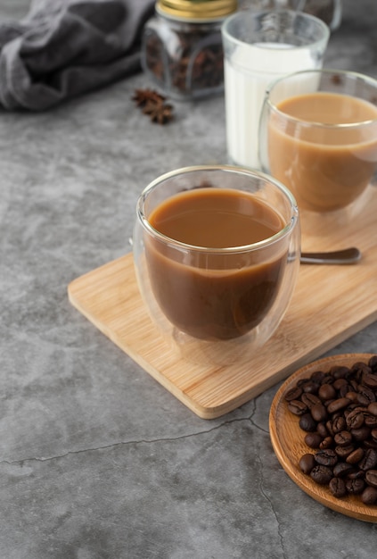 Variety of coffee on table