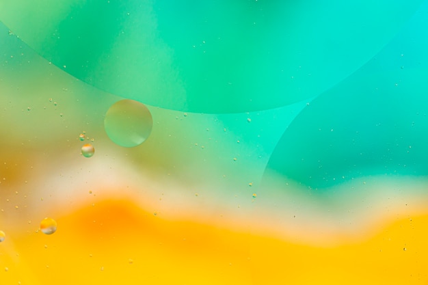 Variety of gradient forms for copy space surface and bubbles