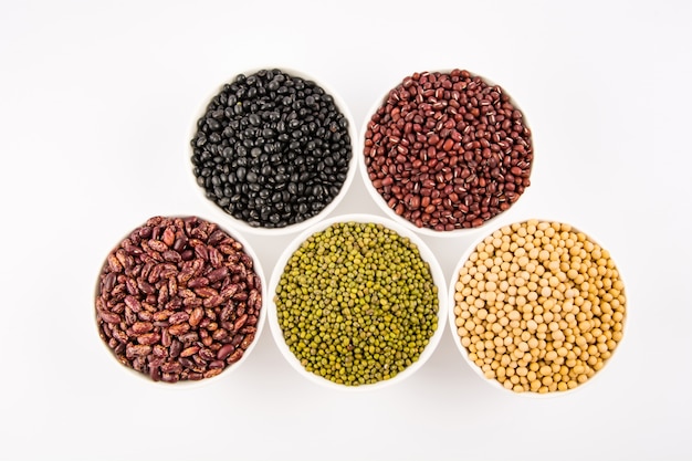 Free photo variety of legumes on top view