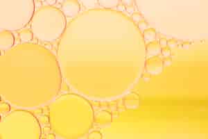 無料写真 様々な黄色の抽象的な泡の質感