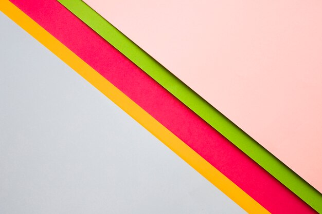 Various colorful cardboard papers