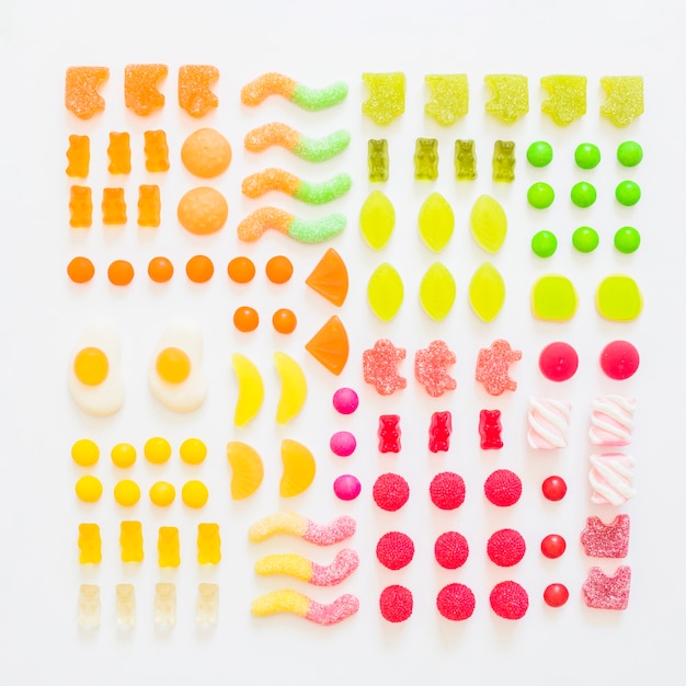 Various fruit gummies