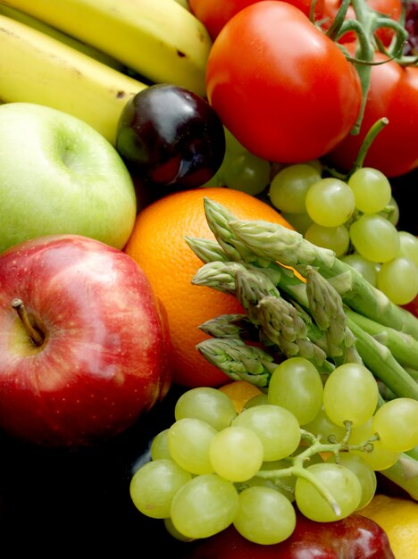 다양한 과일과 채소
