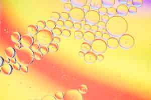 Free photo various multicolored bubbles texture