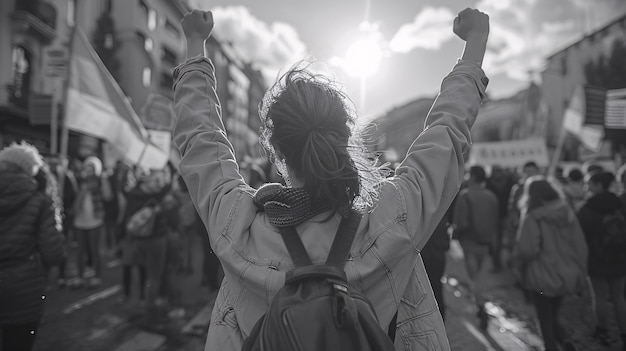 Foto gratuita diverse persone che prendono parte alle proteste