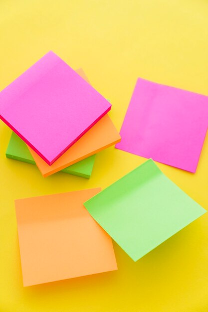 Various sticky notes