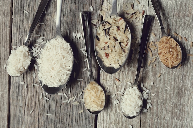 Free photo various type of rice