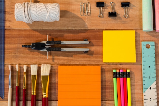 Various types of stationery