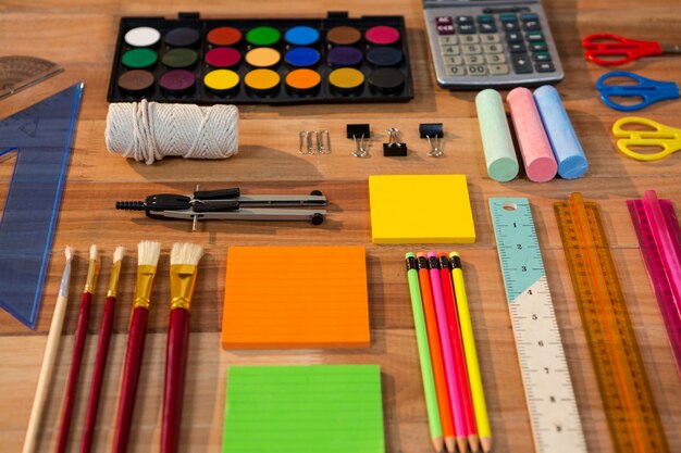Various types of stationery