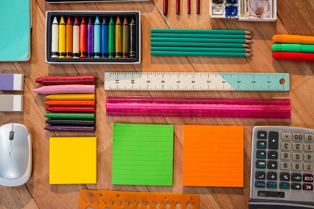 Various types of stationery