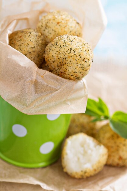 Vegan risotto arancini