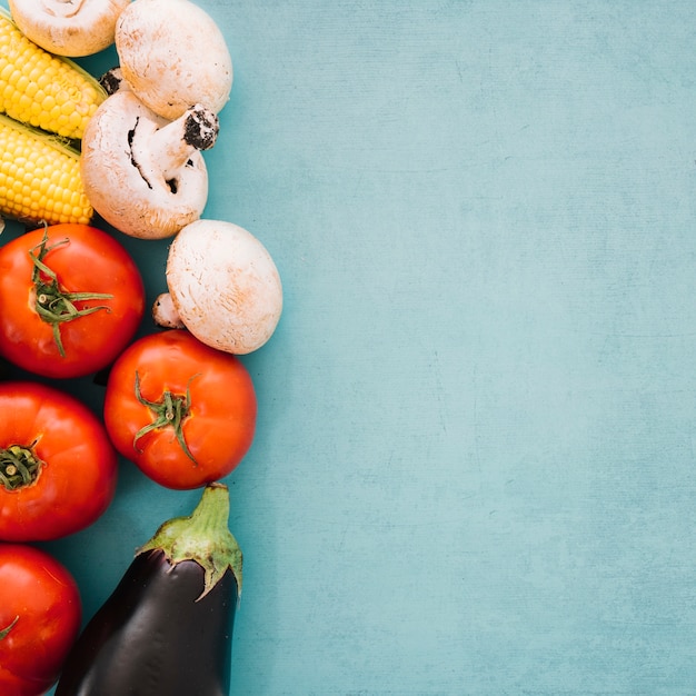 Foto gratuita composizione vegetale con spazio a destra