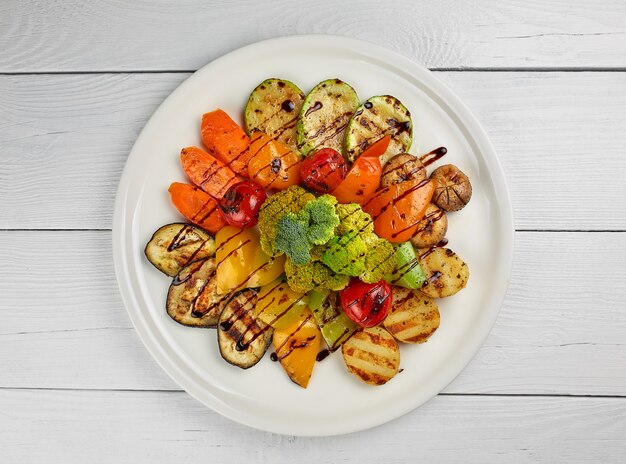 Vegetable salad on a plate