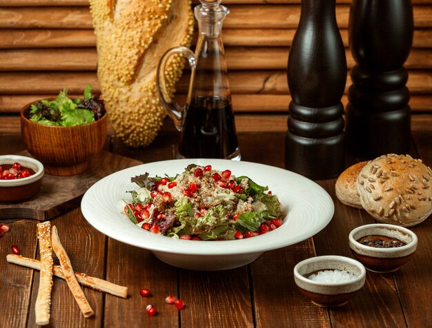 Vegetable salad on the table