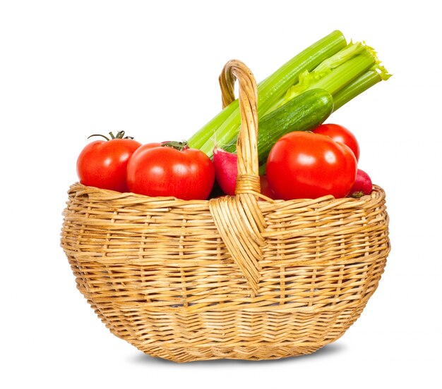 vegetables in basket