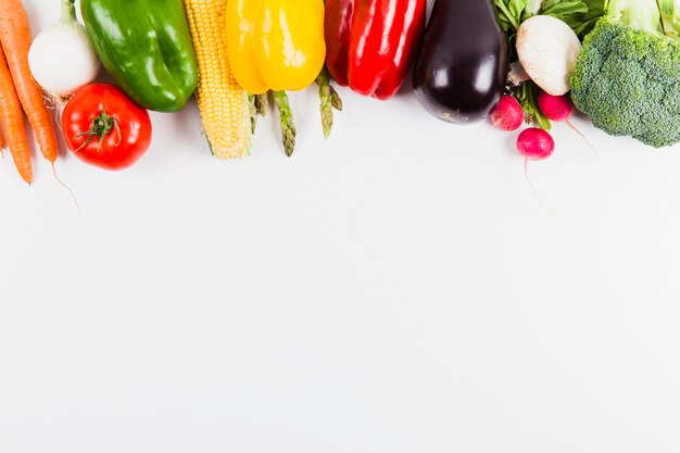 Vegetables and space on bottom