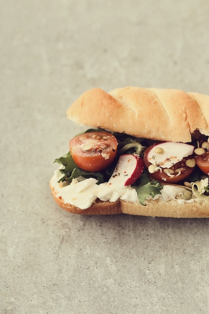 Vegetarian Baguette: Free Stock Photo for Download