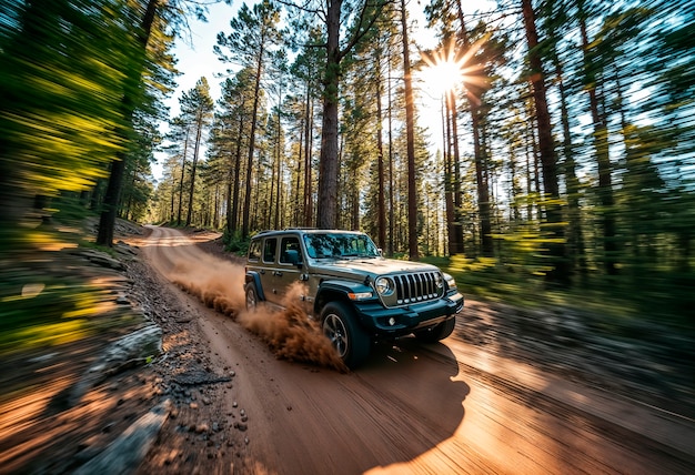 Vehicle on the move