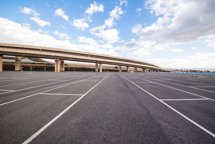 Free Photo vehicle traffic contrast carpark square