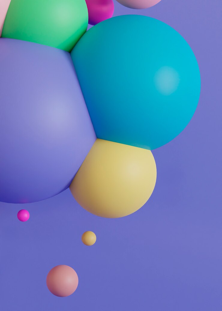 Free Photo vertical aesthetic background with 3d effect