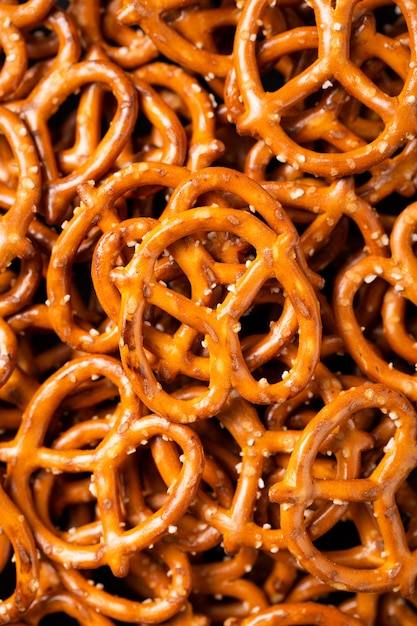 Vertical closeup shot of cookies with salt