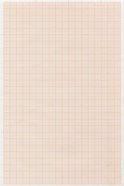 Vertical illustration of an orange graph paper