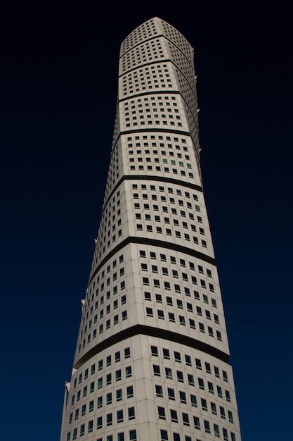 Free photo vertical shot of the ankarparken skyscraper