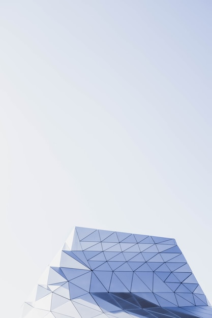 Vertical shot of a geometrical structure
