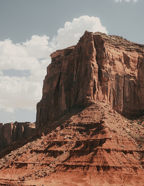 Vertical shot of the monument valley in oljato-monument, usa