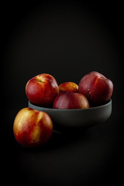 Vertical shot of red apples