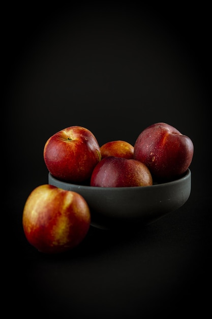 Vertical shot of red apples