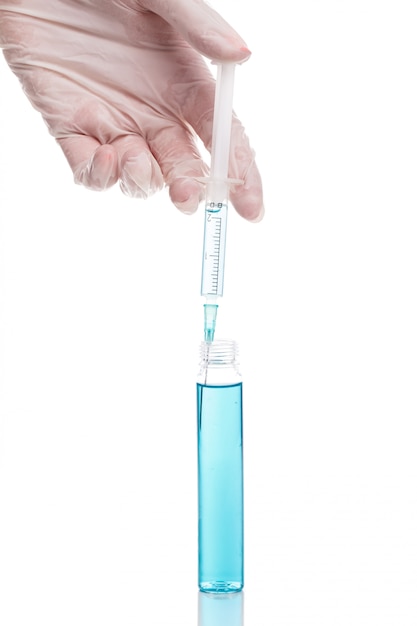 Vial with vaccine