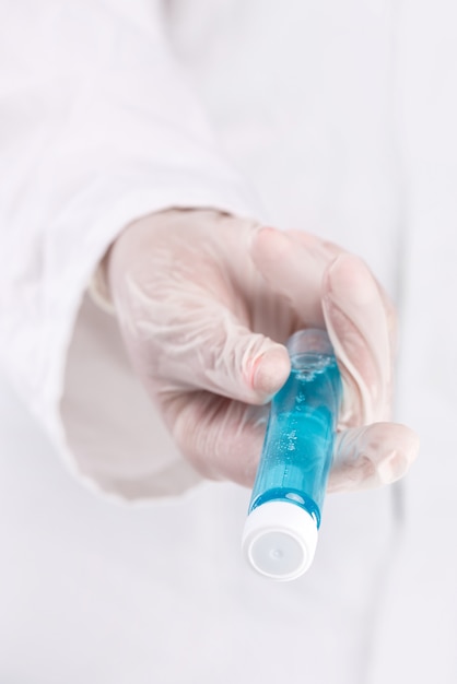 Vial with vaccine