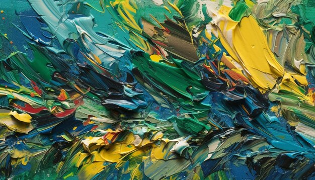 Vibrant colors create abstract chaos on paper generated by AI