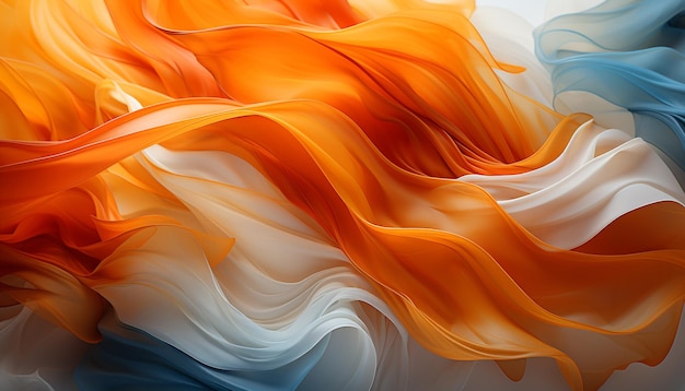 Vibrant colors flowing in a smooth wave of abstract elegance generated by artificial intelligence