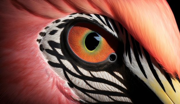 Vibrant colors of a peacock feathers generated by AI