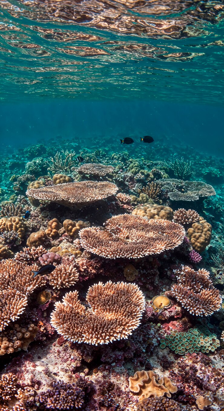 Free Photo vibrant coral reef