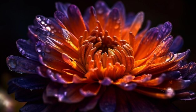 Vibrant dahlias bloom adding color to gardens generated by AI
