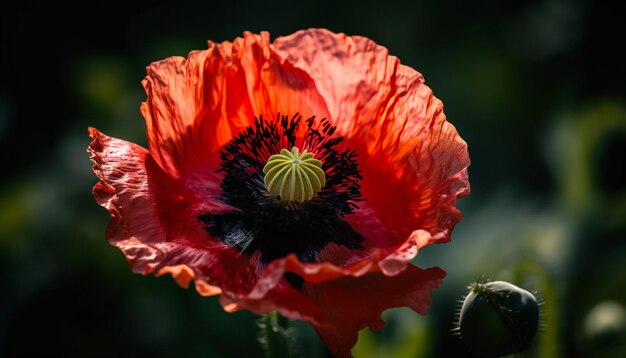 Free Photo vibrant daisy captures fragility and beauty outdoors generated by ai