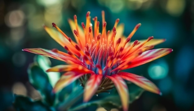 Foto gratuita il vivace bouquet di margherite di gerbera mette in mostra la bellezza della natura in petali multicolori generati dall'intelligenza artificiale