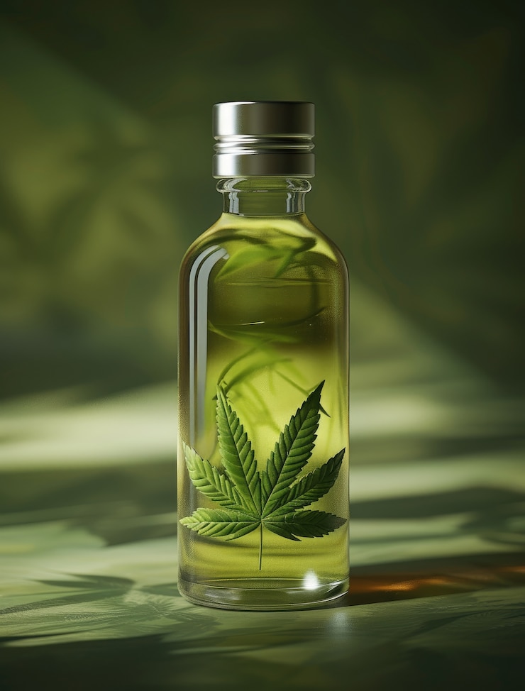 Free Photo vibrant marijuana plant leaves with vibrant green colors