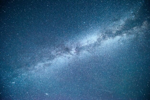 星と星雲と銀河の活気に満ちた夜空。